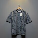 Chevron Feather T-Shirt in Monochrome