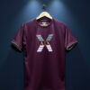 X-Series Burgundy performance graphic t-shirt