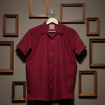 deep maroon textured knit resort collar shirt.jpg